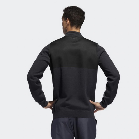 ADIDAS GOLF SWEATER SWEATSHIRT 50% WOOL PULLOVER - Picture 7 of 9